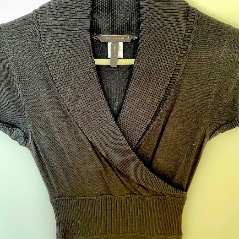 BCBGMaxAzria Black Knit Dress - Picture 2 of 3